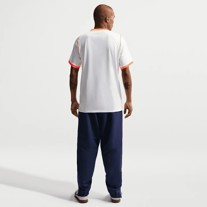 Maillot réplique Nike blanc pour homme de l'équipe nationale des Pays-Bas 2026, extérieur, modèle Stadium.