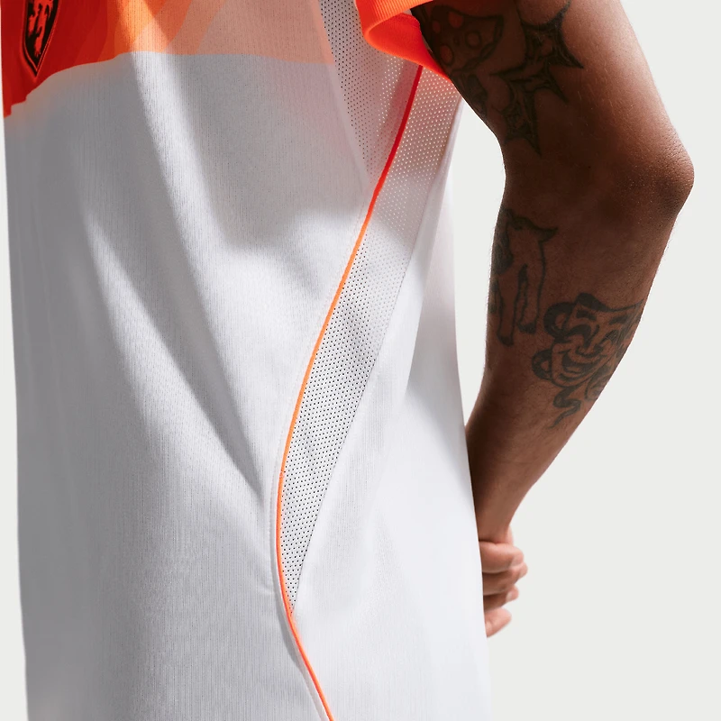 Men's Nike  White Netherlands National Team 2026 Away Stadium Replica Jersey