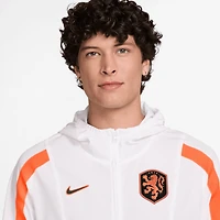 Men's Nike White Netherlands National Team 2026 Energy Dri-FIT Full-Zip Hooded Jacket