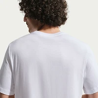 T-shirt Nike blanc pour homme avec l'écusson de l'équipe nationale des Pays-Bas