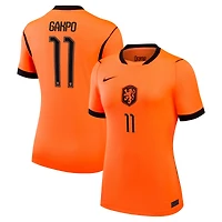 Maillot réplique domicile Nike Cody Gakpo orange de l'équipe nationale des Pays-Bas pour femme (2026).