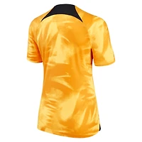 Women's Nike Orange Netherlands National Team 2022/23 Home Breathe Stadium Replica Blank Jersey