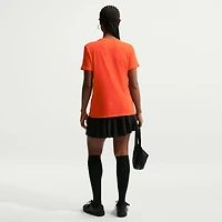 T-shirt Nike orange pour femme avec l'écusson de l'équipe nationale des Pays-Bas