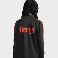 Haut d'entraînement à manches longues et fermeture éclair 1/4 Nike Strike Dri-FIT pour jeunes, équipe nationale des Pays-Bas 2026, noir