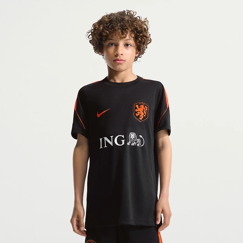 Youth Nike Black Netherlands National Team 2026 Strike Dri-FIT Top