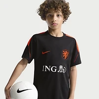 Maillot Nike Strike Dri-FIT noir pour jeunes de l'équipe nationale des Pays-Bas 2026