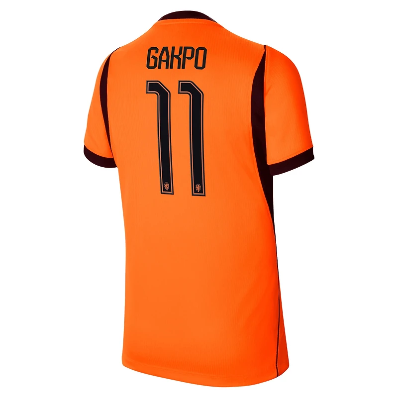 Maillot réplique domicile Nike Cody Gakpo orange de l'équipe nationale des Pays-Bas 2026 pour jeunes