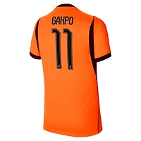 Maillot réplique domicile Nike Cody Gakpo orange de l'équipe nationale des Pays-Bas 2026 pour jeunes