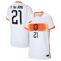 Youth Nike Frenkie de Jong Orange Netherlands National Team 2026 Home Stadium Replica Jersey