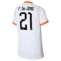 Youth Nike Frenkie de Jong Orange Netherlands National Team 2026 Home Stadium Replica Jersey