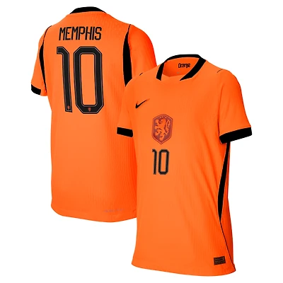 Youth Nike Memphis Depay Orange Netherlands National Team 2026 Home Match Authentic Jersey