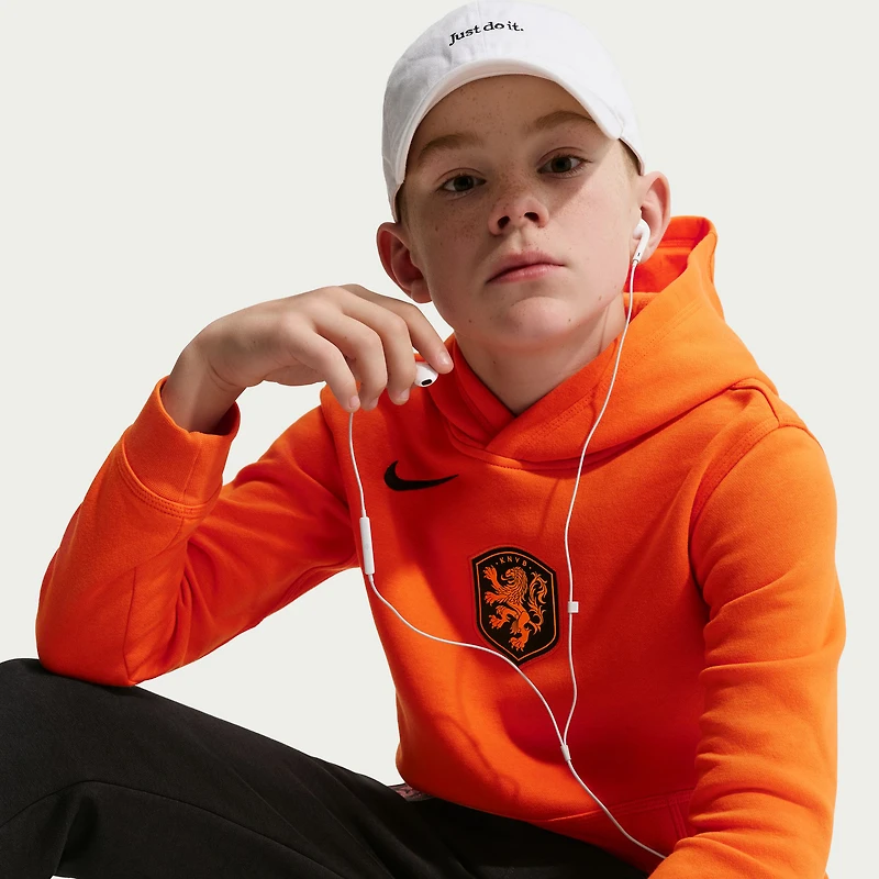 Youth Nike Orange Netherlands National Team Club Hoodie