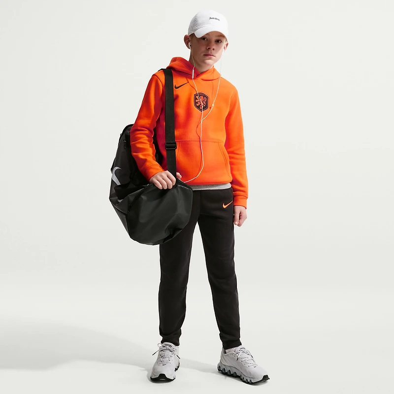 Sweat à capuche Nike orange pour jeunes, équipe nationale des Pays-Bas