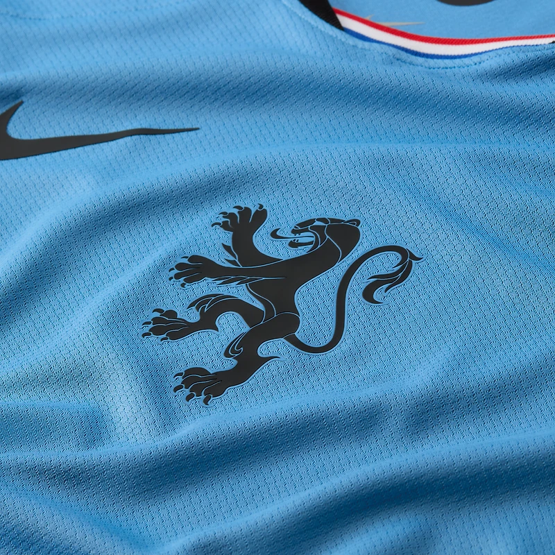 Maillot Nike bleu extérieur de l'équipe nationale féminine des Pays-Bas 2025/26