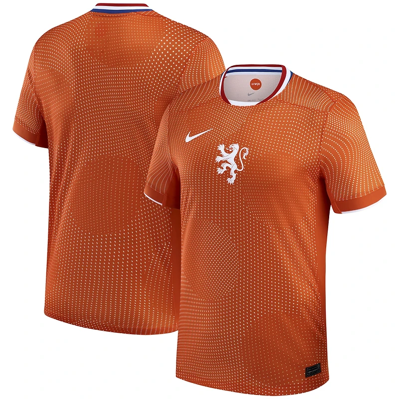 Maillot Nike orange domicile de l'équipe nationale féminine des Pays-Bas 2025/26