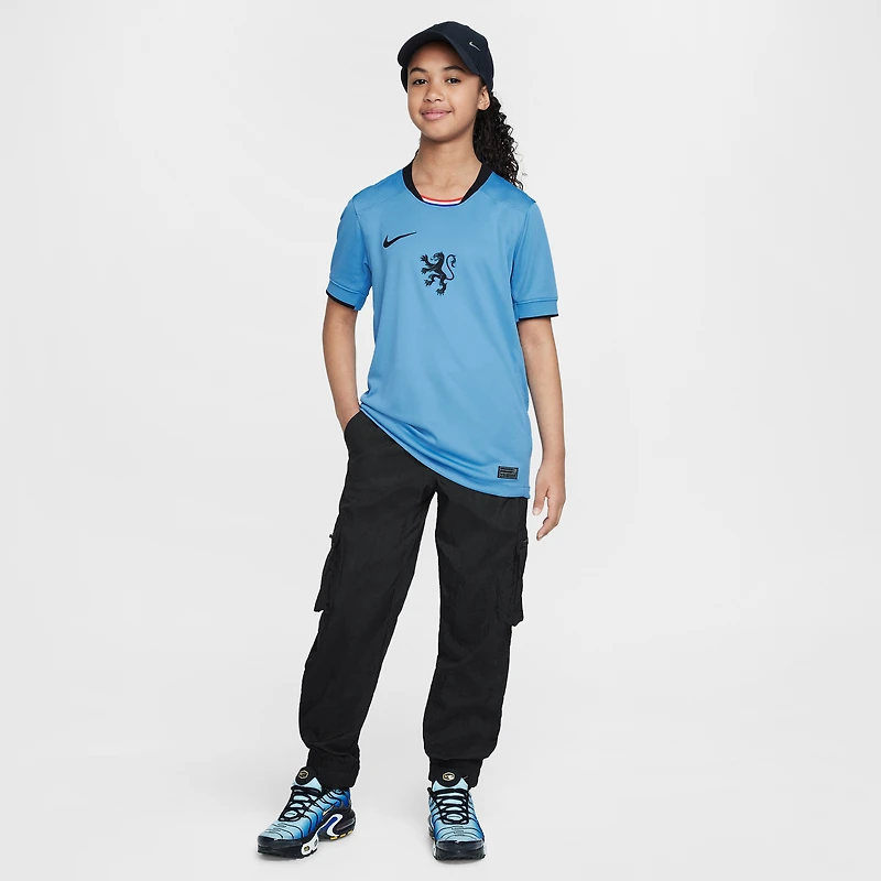 Maillot Nike bleu extérieur de l'équipe nationale féminine des Pays-Bas 2025/26