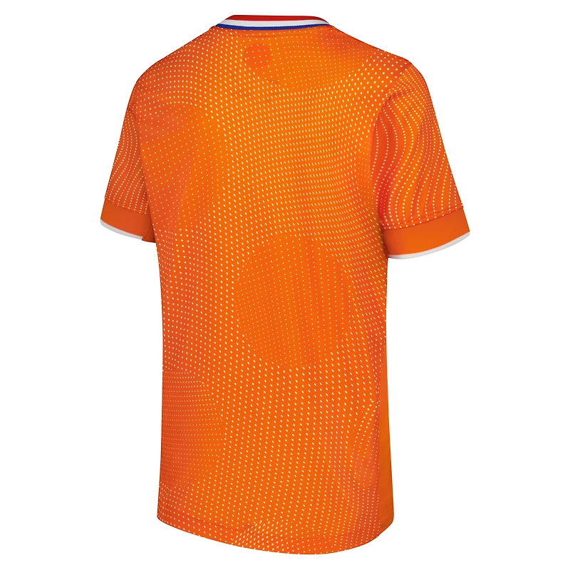 Maillot Nike orange pour jeunes de l'équipe nationale féminine des Pays-Bas 2025/26 à domicile
