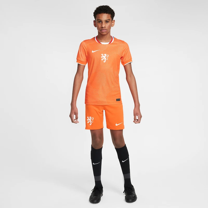 Youth Nike Orange Netherlands Women's National Team 2025/26 Home Replica Jersey