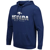 Men's Colosseum Navy Nevada Wolf Pack Lantern Pullover Hoodie
