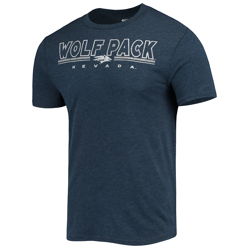 Men's Concepts Sport Heathered Charcoal/Navy Nevada Wolf Pack Meter Top & Pants Sleep Set