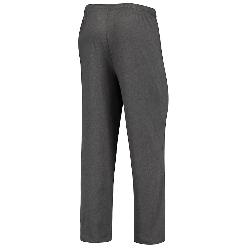 Men's Concepts Sport Heathered Charcoal/Navy Nevada Wolf Pack Meter Top & Pants Sleep Set