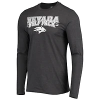 Men's Concepts Sport Navy/Heathered Charcoal Nevada Wolf Pack Meter Long Sleeve Top & Pants Sleep Set