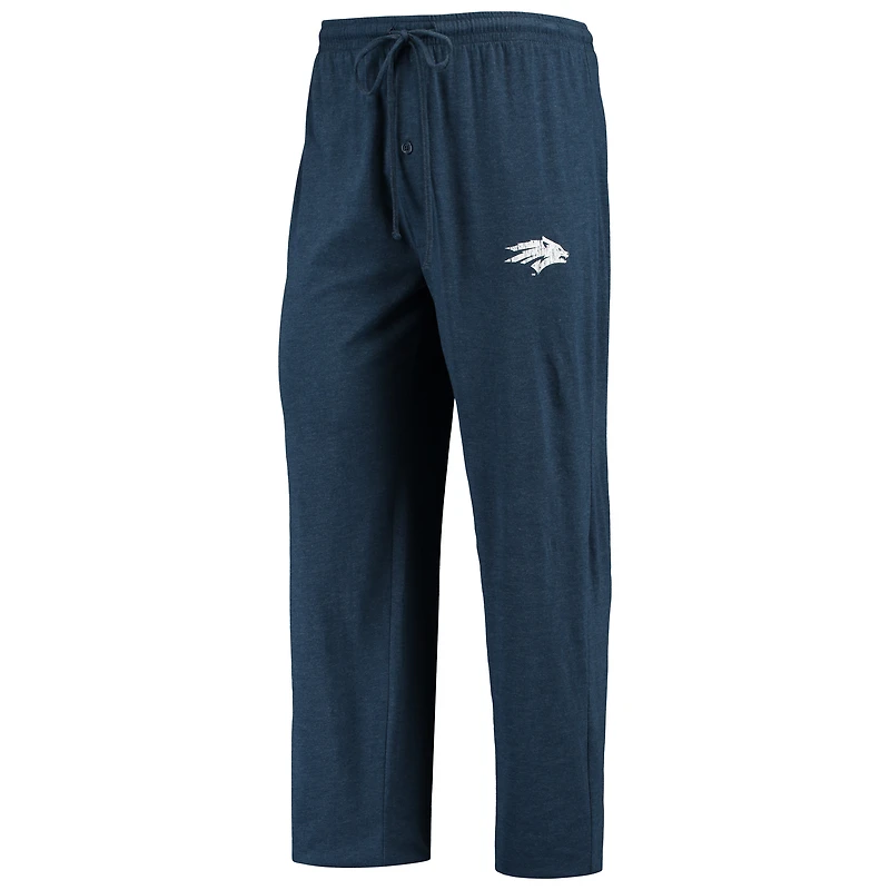 Men's Concepts Sport Navy/Heathered Charcoal Nevada Wolf Pack Meter Long Sleeve Top & Pants Sleep Set