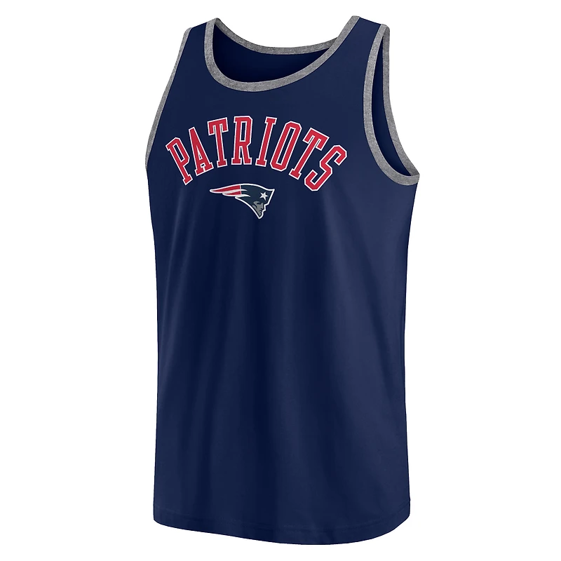 Débardeur Bet Fanatics pour hommes bleu marine des New England Patriots
