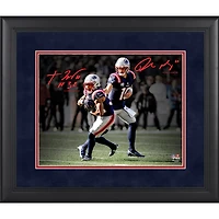 Drake Maye & TreVeyon Henderson New England Patriots Facsimile Signature Framed 11" x 14" Spotlight Photograph