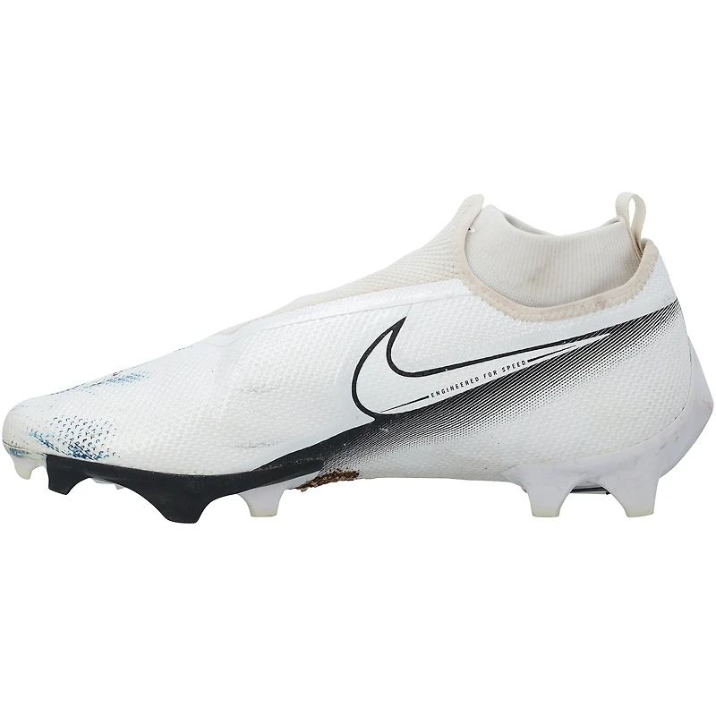 Drake Maye New England Patriots Autographed Game-Used White Nike Cleats vs. Tennessee Titans on November 3, 2024 with "Game Used 11/3/24" Inscription