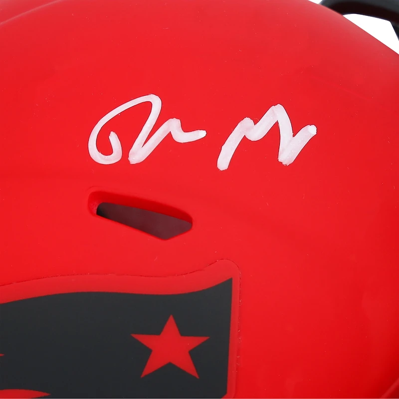 Drake Maye New England Patriots Autographed Riddell Rave Speed Mini Helmet  