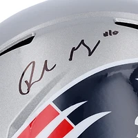 Drake Maye New England Patriots Autographed  Riddell Speed Replica Helmet