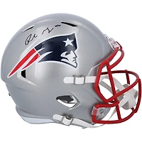 Drake Maye New England Patriots Autographed  Riddell Speed Replica Helmet