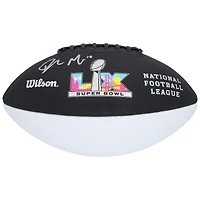 Drake Maye New England Patriots Autographed Super Bowl LX Wilson White Panel Football