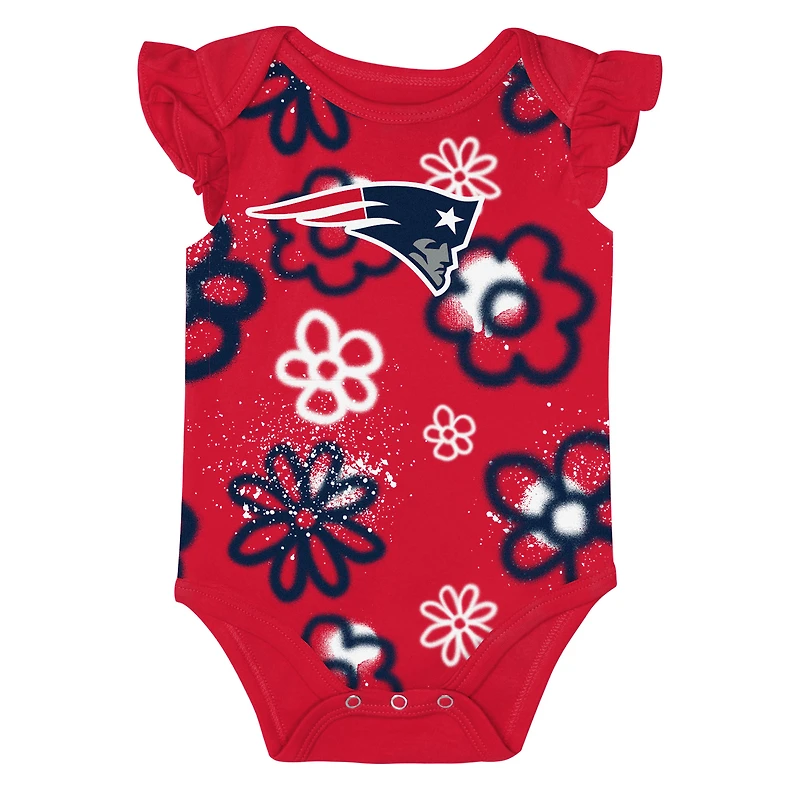 Girls Newborn & Infant Outerstuff New England Patriots The Sunshine Two-Piece Bodysuit Set