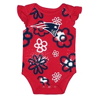 Girls Newborn & Infant Outerstuff New England Patriots The Sunshine Two-Piece Bodysuit Set