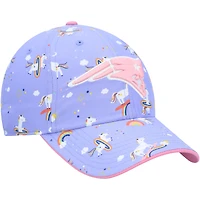 Chapeau réglable de nettoyage de licorne des New England Patriots violet pour filles d'âge préscolaire '47