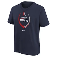 Girls Preschool Nike Navy New England Patriots Icon T-Shirt