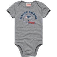 Infant Homage  Gray New England Patriots Future Fan Tri-Blend Bodysuit