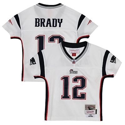 Infant Mitchell & Ness Tom Brady White New England Patriots 2000 Legacy Replica Jersey