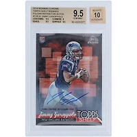 Jimmy Garoppolo New England Patriots Autographed 2014 Bowman Chrome Pulsar Refractor #TSR-JG #1/5 BGS Authenticated 9.5/10 Rookie Card - 9.5,9,9.5,9.5 Subgrades