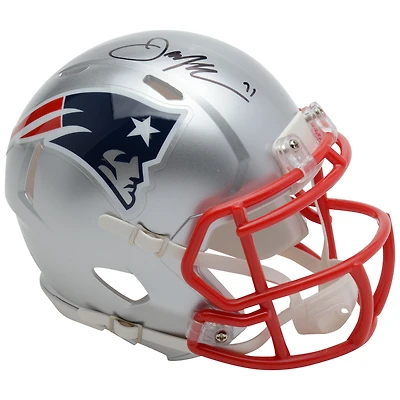 Julian Edelman New England Patriots Autographed Riddell Speed Mini Helmet
