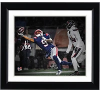 Kayshon Boutte New England Patriots Autographed 8" x 10" 2025 AFC Divisional Round One-Handed Touchdown Catch Spotlight Photograph