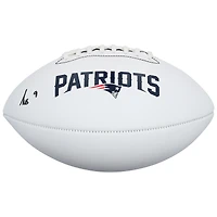 Ballon de football américain Franklin White Panel autographié par Kayshon Botte des New England Patriots