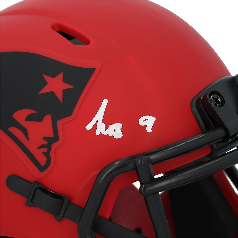 Kayshon Boutte New England Patriots Autographed Riddell Rave Speed Mini Helmet