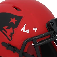 Kayshon Boutte New England Patriots Autographed Riddell Rave Speed Mini Helmet