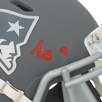 Mini-casque Riddell Slate Speed ​​autographié par Kayshon Boutte, des New England Patriots
