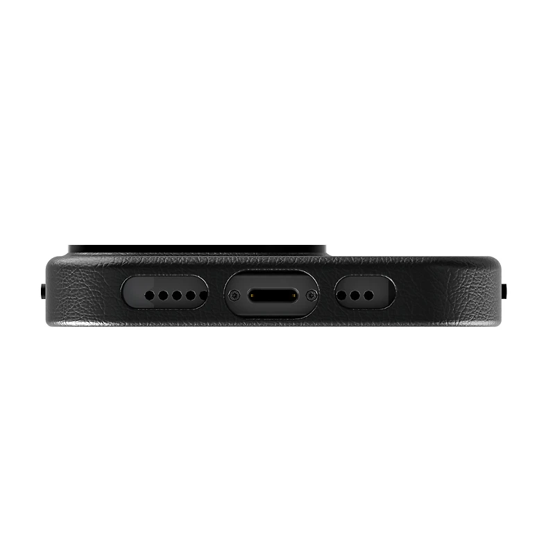 Étui magnétique Keyscaper Drake Maye noir pour iPhone, aux couleurs des New England Patriots