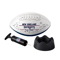 Ballon de football américain autographié Logo Brands New England Patriots 2025
