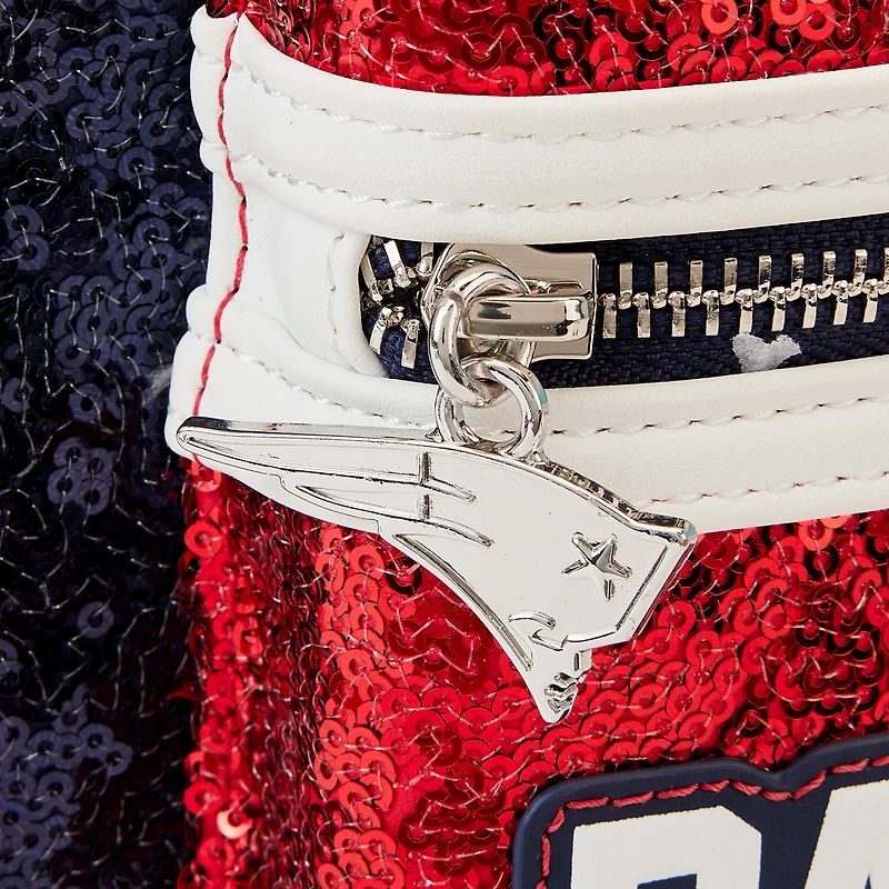 Loungefly New England Patriots Sequin Mini Backpack